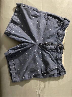Hollister Men’s Beach Prep Shorts dark blue w/ pineapple